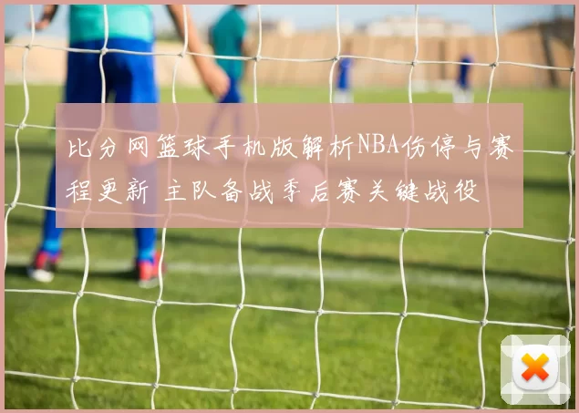 比分网篮球手机版解析NBA伤停与赛程更新 主队备战季后赛关键战役